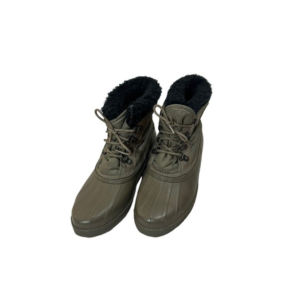 Women's Sorel Green Winter Insulated Waterproof Snow Boots Size Women 8‎ Youth 6 - Picture 3 of 10